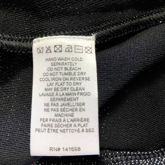 Ramy Brook Black and Silver Violeta One Shoulder Top - Picture 5 of 6